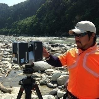 滋賀県 神奈川県 三次元計測 地上型レーザースキャナー 河川浚渫工