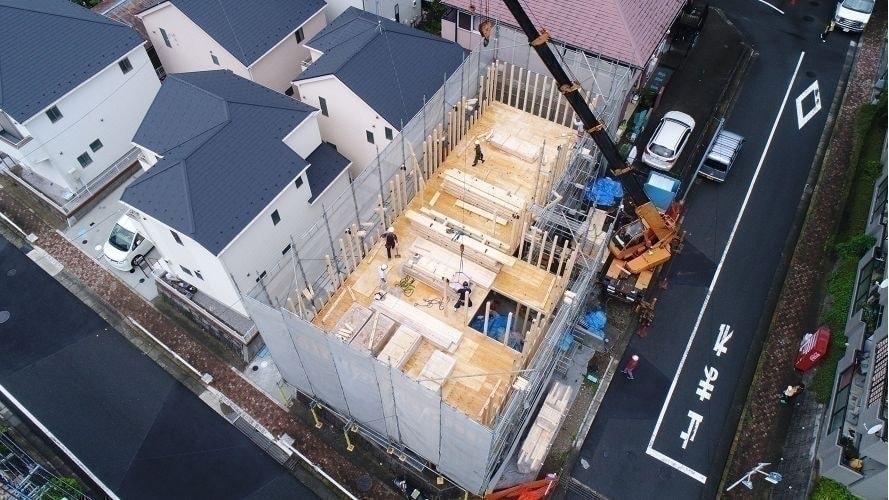 現場の工事進捗記録、竣工・景観撮影などをおこなっています