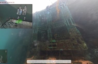 水中の360度パノラマVRは水中構造物の見える化に有効です
