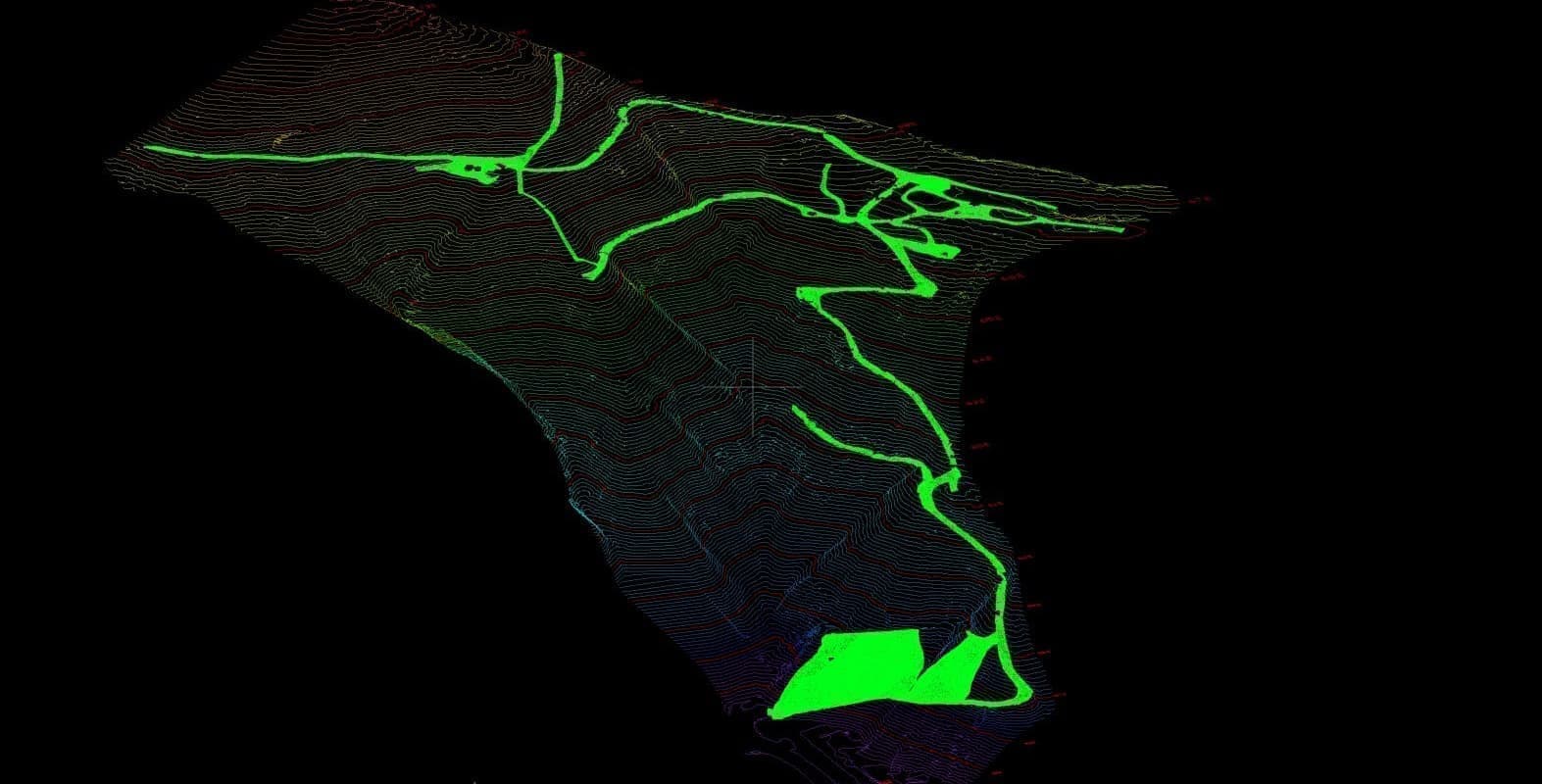滋賀県　建設ICT施工　航空レーザ測量　３次元点群データ処理