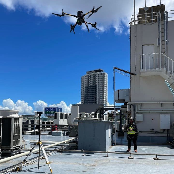 神奈川県　滋賀県　建設ICT施工　三次元起工測量
