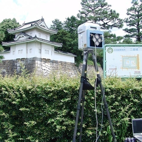 滋賀県甲賀市で地上型とドローン型レーザースキャナを活用し、点群データを活用できる三次元計測業務を承ります