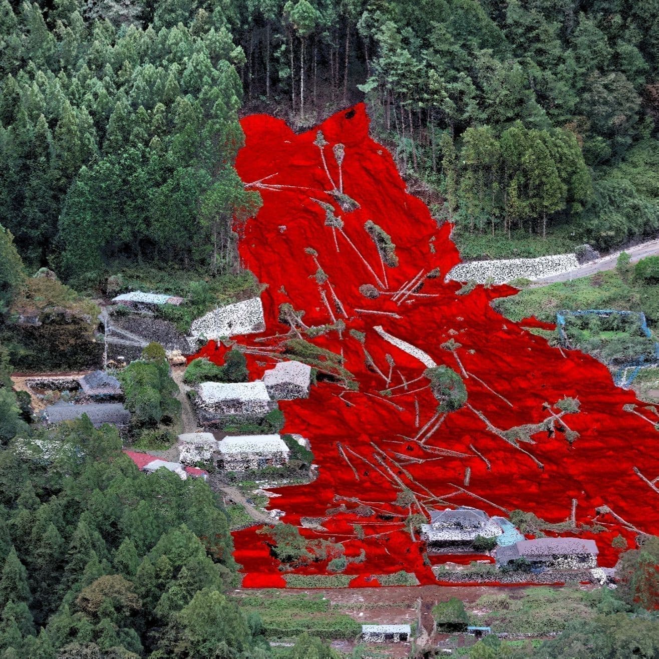 ドローンの写真測量やドローンレーザー計測は自然災害への対策にもご活用いただけます。神奈川県　滋賀県甲賀市