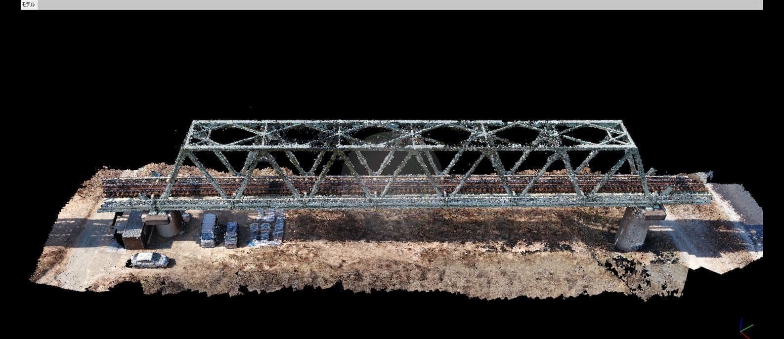 ドローンの写真測量の手法を用いて橋梁の現況確認調査にご活用いただきました。滋賀県甲賀市　神奈川県